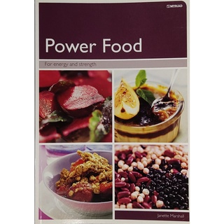 หนังสือ อาหารชูกำลัง ภาษาอังกฤษ POWER FOOD FOR ENERGY AND STRENGTH 128Page