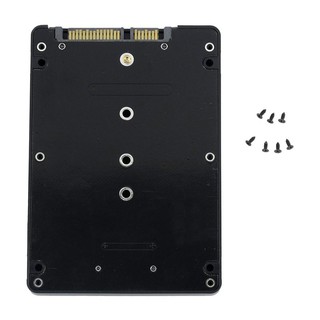 อะแดปเตอร์ การ์ด สีดำ B + M key Socket 2 M.2 NGFF (SATA) SSD to 2.5 SATA และเคส