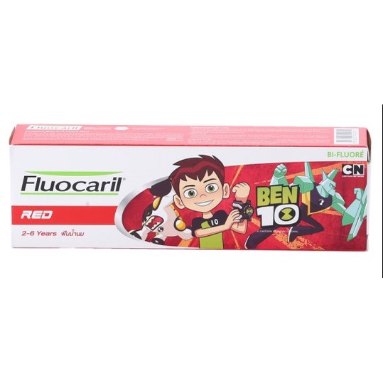 fluocaril-orange-ben10-65g-ฟลูโอคารีล-เบ็นเท็น-ยาสีฟัน-สำหรับเด็ก-2-6-ขวบ