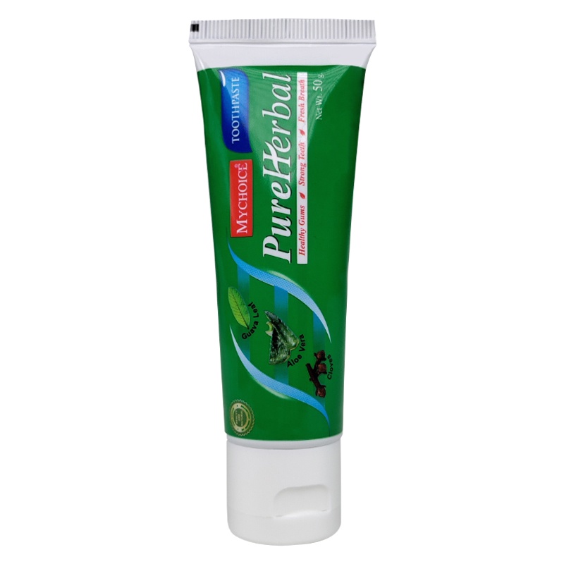 mychoice-pure-herbal-toothpaste-50g-ยาสีฟัน-ยาสีฟันสมุนไพร-ยาสีฟันฟันขาว-ยาสีฟันมายช้อยส์