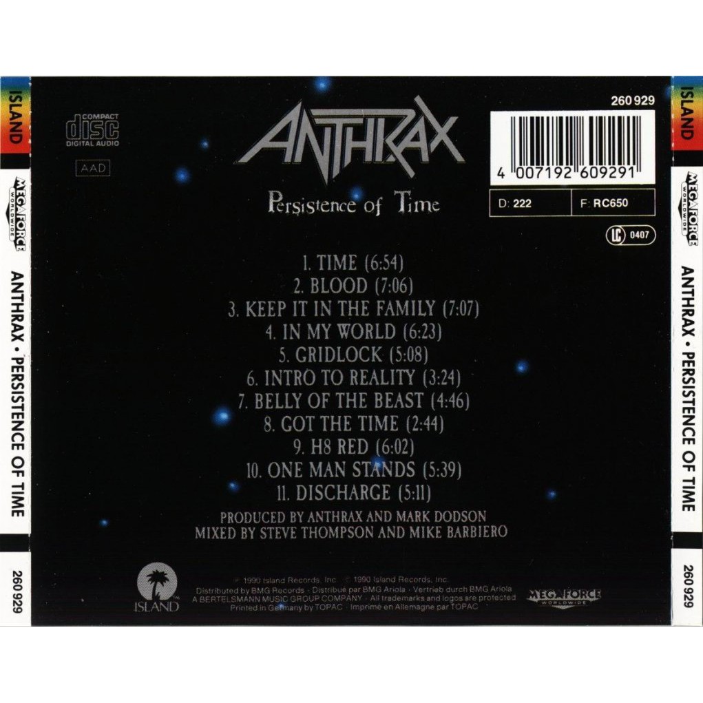 ซีดีเพลง-cd-anthrax-1990-persistence-of-time-ในราคาสุดพิเศษเพียง-159-บาท