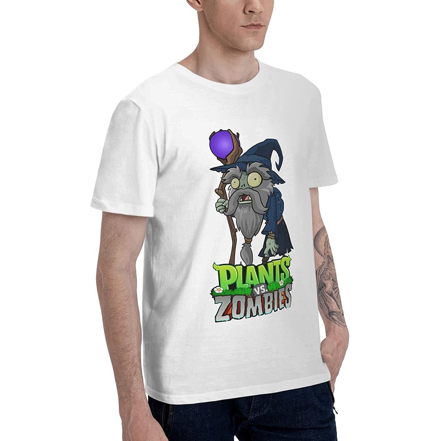 2022-ผ้าฝ้ายคอกลม100-cotton-เสื้อ-ยืด-ผ้า-มัด-ย้อม-rockdsammy-plants-vs-zombies-master-t-shirt-mens-crew-neck-short-sl