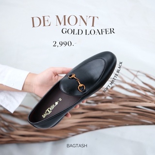 De mont gold loafers