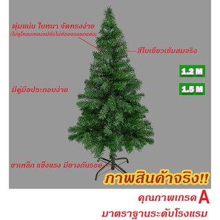 ภาพขนาดย่อของภาพหน้าปกสินค้าต้นคริสต์มาส เกรด A พุ่มหนา ขาเหล็ก 1.2 / 1.5 ม. ((Christmas tree)) จากร้าน th_154766654 บน Shopee ภาพที่ 2