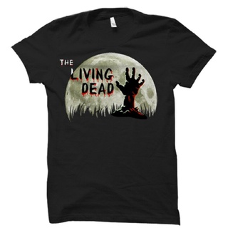 เสื้อยืดโอเวอร์ไซส์เสื้อยืด พิมพ์ลาย The Living Dead Halloween สําหรับผู้ชาย 6QB1S-3XL