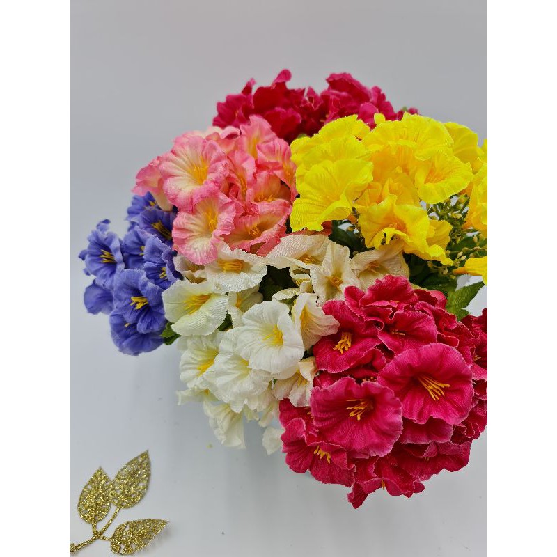ช่อดอกพิทูเนีย-ดอกไม้ปลอม-ดอกไม้ประดิษฐ์-ประดับ-ตกแต่ง-จัดแจกัน