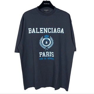 [S-5XL]เสื้อยืดแขนสั้น พิมพ์ลาย B-alenciaga 1917