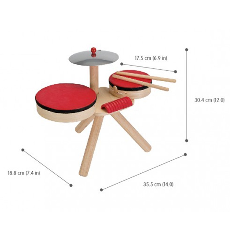 ของเล่นไม้-plantoys-ของเล่นเครื่องดนตรี-กลองของเล่น-กลองชุด-แปลนทอยส์-3ปี