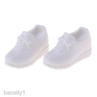 1/6 Smart Doll Shoes Sneakers Flats, for Blythe Takara Doll, for 12inch BJD Dolls Accessories ( White Color)