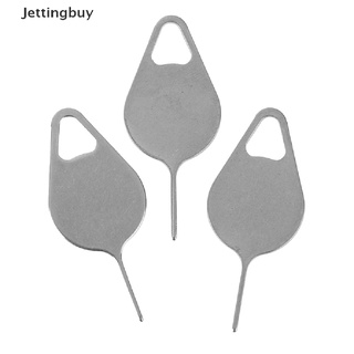 สินค้า [Jettingbuy] อุปกรณ์เข็มสเตนเลส สําหรับใช้ในการถอดถาดซิมการ์ด 3 ชิ้น ต่อชุด