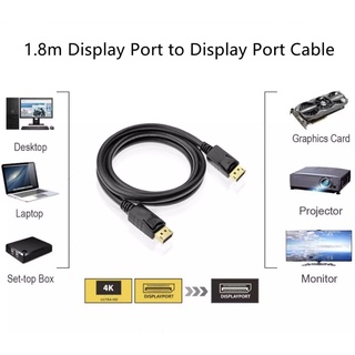 สายต่อ Display Port to Display Port Cable  1.8M