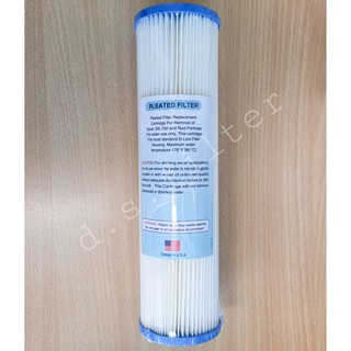 ภาพหน้าปกสินค้าไส้กรองน้ำ แบบจีบ PETT Pleated Filter ขนาด 10 นิ้ว 5 Micron ซึ่งคุณอาจชอบราคาและรีวิวของสินค้านี้