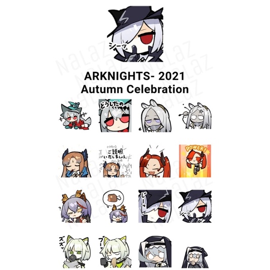 ARKNIGHTS สติกเกอร์ไลน์ เกมอาร์คไนท์ ภาษาญี่ปุ่น ไม่หมดอายุ | Shopee ...