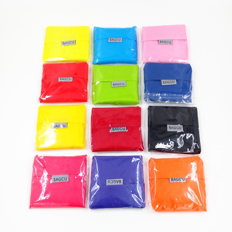ภาพสินค้าพร้อมส่ง 12สี_ถุงเก็บของ ถุงผ้าพับได้ สตรีที่พับเก็บได้รีไซเคิล 245 จากร้าน th_30890845 บน Shopee ภาพที่ 7