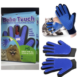 ภาพขนาดย่อของภาพหน้าปกสินค้าBoboTouch ถุงมือเก็บขนสัตว์เลี้ยง ถุงมือเก็บขนสุนัข ถุงมือเก็บขนแมว ถุงมือหวีขนสัตว์ จากร้าน ohmpetshop บน Shopee