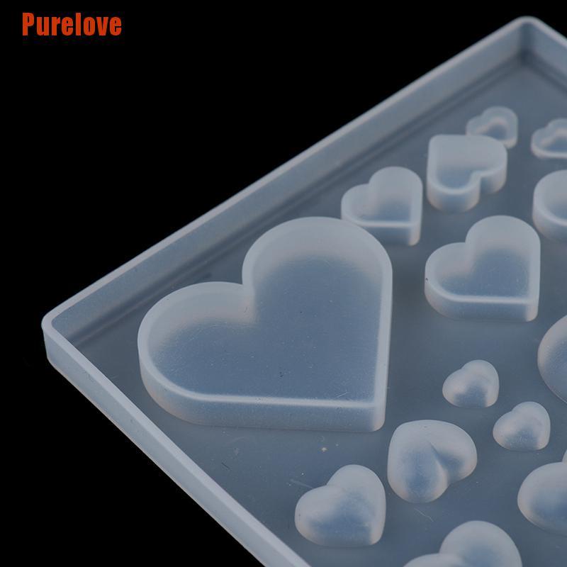 purelove-แม่พิมพ์ซิลิโคนเรซิ่น-รูปหัวใจ-สําหรับทําขนม