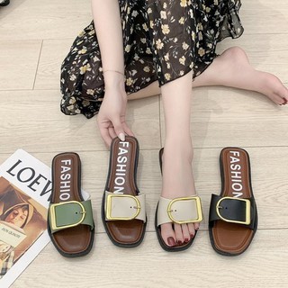 【พร้อมส่งในไทย】รองเท้าแตะ​ผู้หญิง​ สไตล์เกาหลี​ #แฟชั่นสุดฮิต​