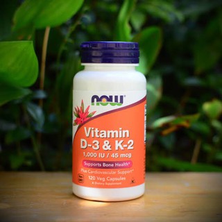 ภาพหน้าปกสินค้าVitamin D3 & K2 (MK-4) 1,000 IU / 45 mcg, 120 Veg Capsules (Now Foods) Plus C 3mg, Kosher ช่วยบำรุงกระดูก & หลอดเลือด ที่เกี่ยวข้อง