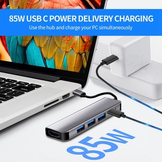 Type C to HDMI-Compatible 4K USB-C 3.0 Adapter Hub for MacBook Samsung S8 Dex Huawei P30 Dock Xiaomi 10 Projector TV