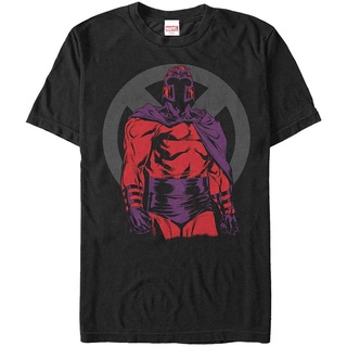 █♬♫♪♩ Marvelเสื้อยืดยอดนิยม Mens Marvel X-Men Magneto Logo T-Shirt Marvel Popular T-shirts