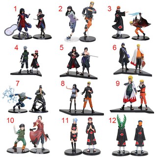 ภาพขนาดย่อสินค้า2pcs Naruto Shippuden Kakashi Namikaze Uchiha Sasuke Minato Hinata Action Figure