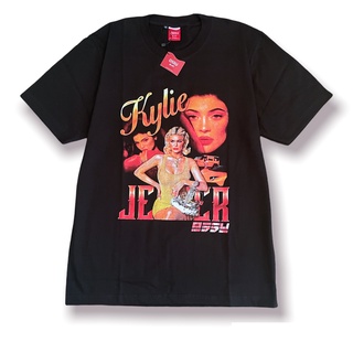 ราคาถูกเสื้อยืด ลาย Ossu Rap Series Kylie Jenner สีดํา S-5XL