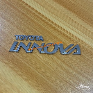 โลโก้ TOYOTA+INNOVA ติดท้าย Toyota ชุด 2 ชิ้น