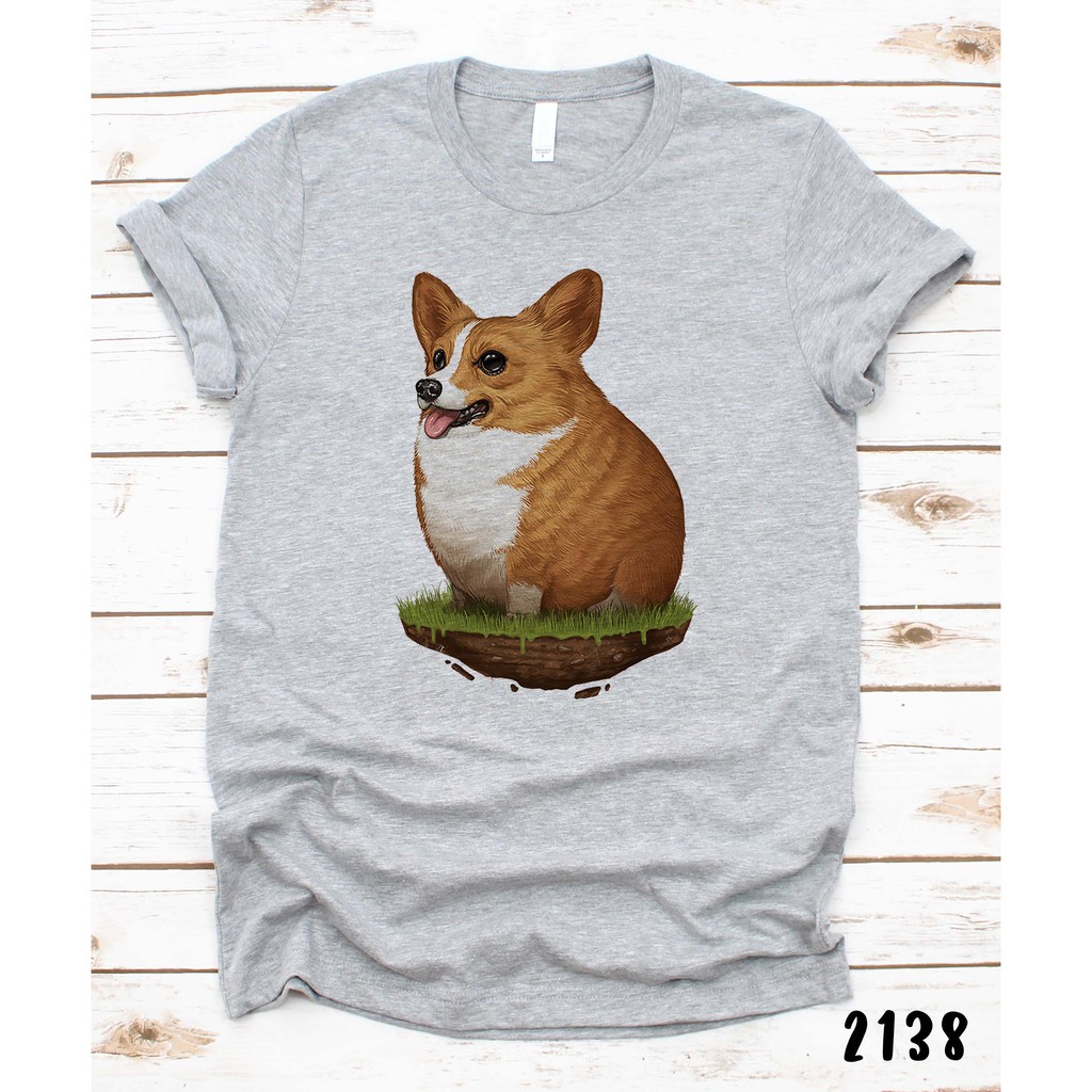 เสื้อยืดโอเวอร์ไซส์welsh-corgi-t-shirt-คอร์กี้-5018-2138-7147s-3xl