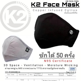 ภาพหน้าปกสินค้าหน้ากากผ้าซักได้ k2 face mask😷 ที่เกี่ยวข้อง