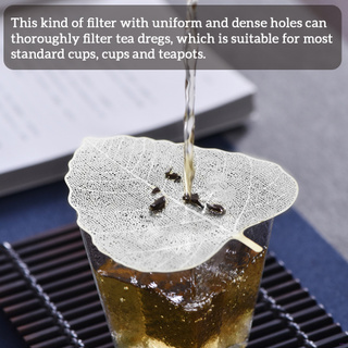Tea Strainer Stainless Steel Filter Infuser Net Leaf Shape Mesh Tea Leaking Tool Bookmark Gift