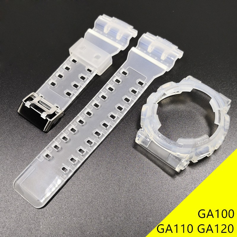 ภาพหน้าปกสินค้าCASIO สายนาฬิกาข้อมือหนัง Pu สําหรับ Casio G - Shock Ga 110 Ga - 110 Gb Ga - 100 Ga - 120 Gd - 120 Gd - 100 Gax - 100
