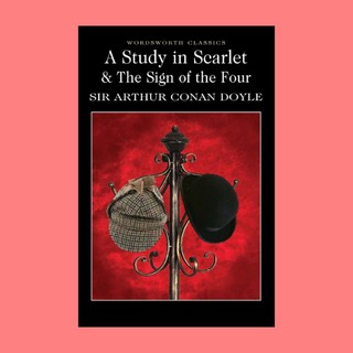 หนังสือนิยายภาษาอังกฤษ A Study in Scarlet and The Sign of the Four แรงพยาบาท แค้นพยาบาท คดีแค้นรักสีเลือด fiction Englis
