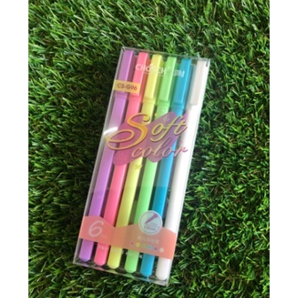 ชุดปากกาเจล-pastel-0-8-มม-6สี-7095c