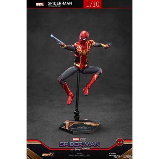 ใหม่-พร้อมส่ง-โมเดล-spiderman-integrated-suit-no-way-home-งานแท้ลิขสิทธิ์-zd-toys-สูงประมาณ-19-cm-อุปกรณ์เพียบ