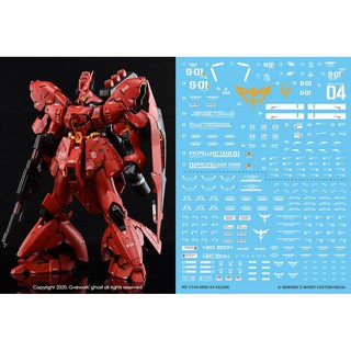 Water Decal [RG] MSN-04 SAZABI แท้จาก G-Rework