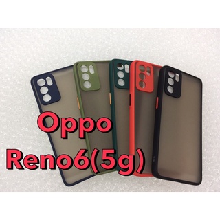 Reno6,6Z💥พร้อมส่งเลย เคสขอบนิ่มหลังแข็งขุ่นคลุมกล้อง For Oppo Reno6(5g)Reno6Z