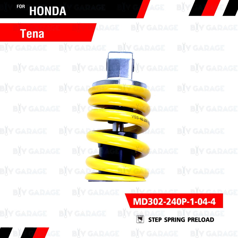 yss-โช๊คอัพหลัง-honda-tena-md302-240p-1-04-4-สปริงเหลือง-ใส่ตัว-5-เกียร์ไม่ได้