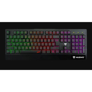 ภาพขนาดย่อของภาพหน้าปกสินค้าNubwo Gaming คีบอร์ดมีไฟ Rainbow KEYBOARD NUBWO NK-19 Valo/nk36 /Razeak KG-8702/RK-8165 จากร้าน prapakorn บน Shopee ภาพที่ 2