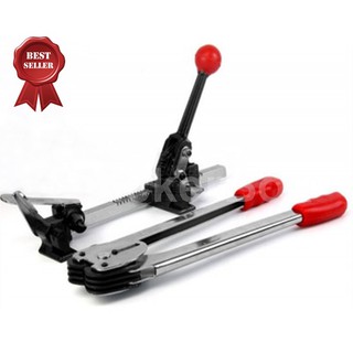 เครื่องรัดกล่องมือโยก Tensioner Crimper Set Sealer Packaging