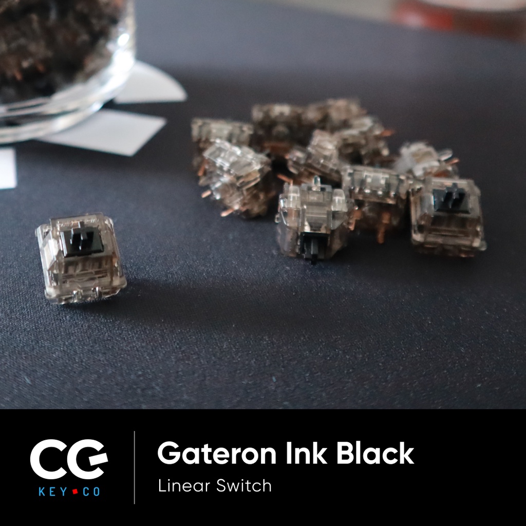 ภาพสินค้าGateron Ink Black v2 Linear Switch สวิตช์คีย์บอร์ด จังหวะเดียว สวิช คีบอร์ด จากร้าน cgkey.co บน Shopee ภาพที่ 1