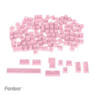 ( Fenteer ) 108 - Key Abs ปุ่มกดแป้นพิมพ์แบบโปร่งแสงสําหรับ Mechanical Keyboard