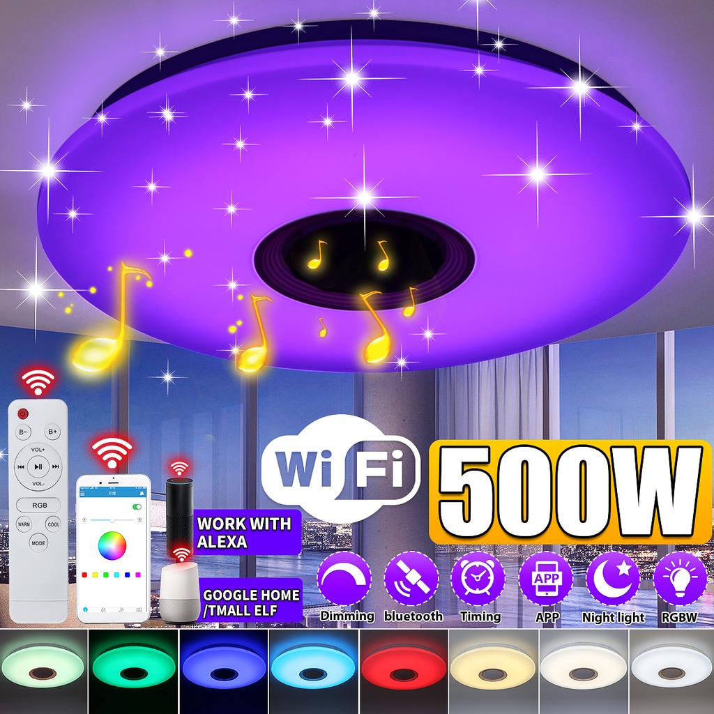 โคมไฟเพดาน-led-rgb-บลูทูธ-500w-40-ซม-พร้อมรีโมตคอนโทรล