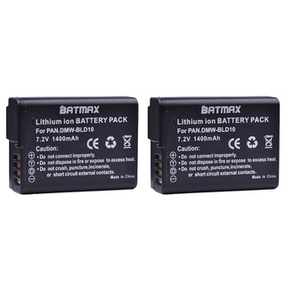 Batmax 2Pc 1400MAh DMW-BLD10แบตเตอรี่สำหรับ Panasonic DMW BLD10E BLD10 BLD10PP ,DMC GF2GK GF2 G3 GX1 DMC-GF2กล้อง