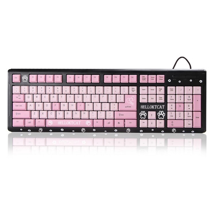 pink-ktcat-keyboard-usb-wired-cute-girls-ultra-thin-computer-usb-keyboard-for-desktop-girls