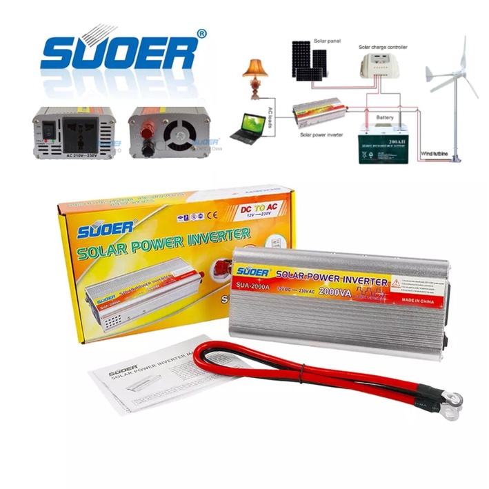 suoerอินเวอร์เตอร์-sua-2000a-2000va-dc-12v-to-ac-220v-solar-power-inverter-w-usb-port-silver