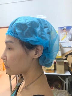 ภาพขนาดย่อของภาพหน้าปกสินค้าหมวกคลุมผม หนา14กรัม 100ชิ้น หมวกคลุมตัวหนอนได้ทั้งชายหญิง จากร้าน duangkamol_ka บน Shopee ภาพที่ 6