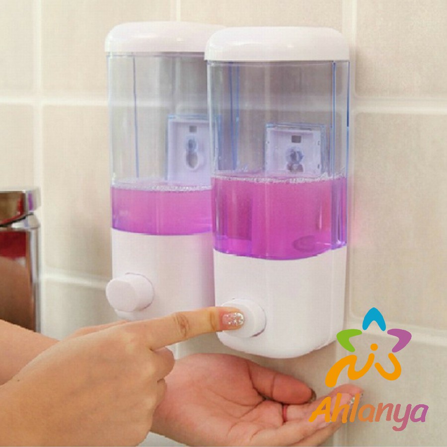 ahlanya-ที่กดสบู่เหลวติดกำแพง-ติดตั้งง่าย-อุปกรณ์ในห้องน้ำ-soap-dispenser