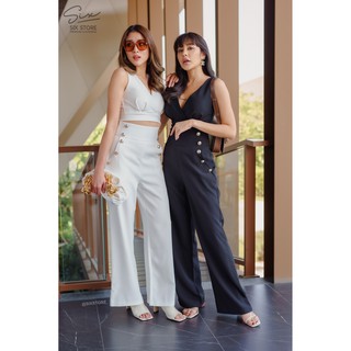 SIXSTORE! Golden กางเกงเอวสูง กางเกงขากระบอก ผ้าพรีเมี่ยม เก็บหน้าท้อง