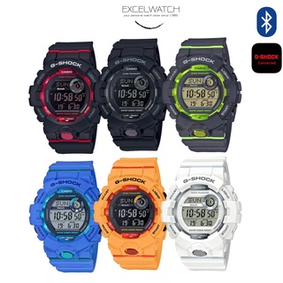 G-SHOCK รุ่น GBD-800 Bluetooth 4สี ฟ้า ดำแดง เหลือง เขียว ดำ ส้ม ขาว ประกัน CMG 1 ปี ร้าน Excel-watch