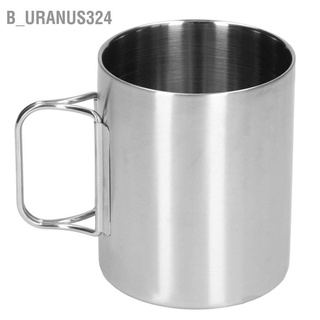 B_uranus324 Stainless Steel Cup Corrosion Resistant Folding Handle Design Exquisite Coffee Mug